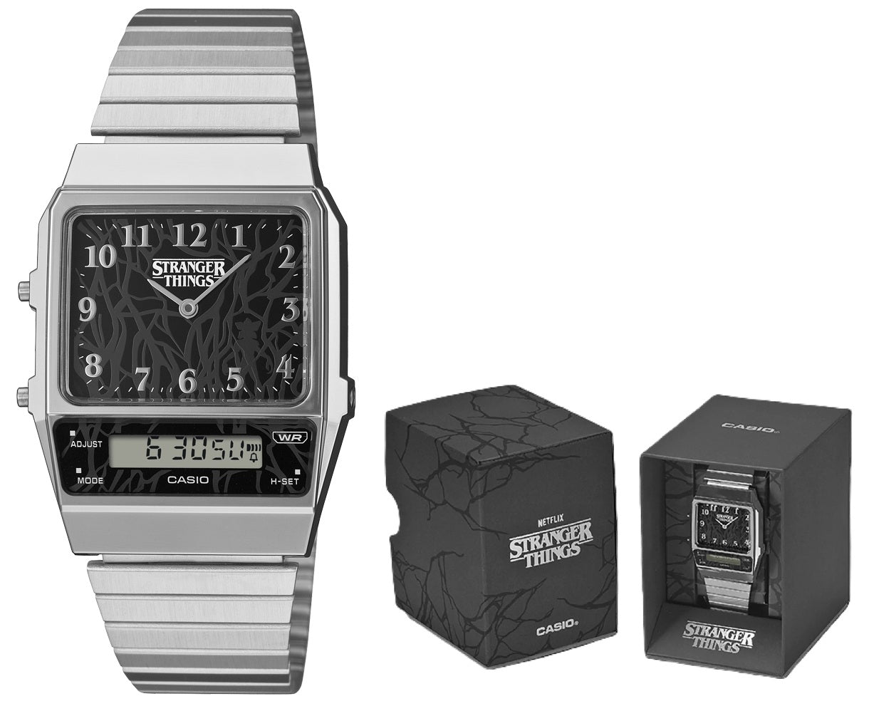CASIO VINTAGE EDGY COLLECTION - STRANGER THINGS Ltd. Edt. NetFlix Collab AQ-800EST-1AER