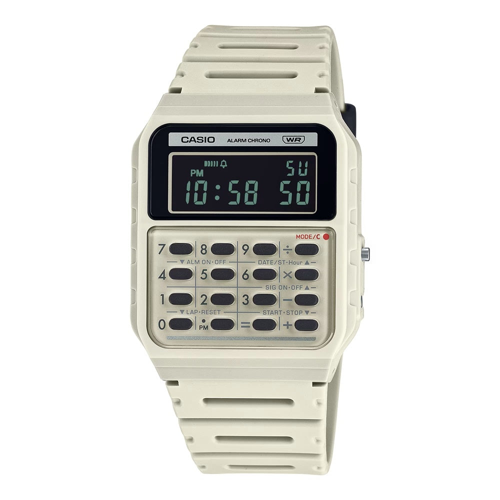 CASIO VINTAGE modelis CALCULATOR EDGY COLLECTION - CREAM