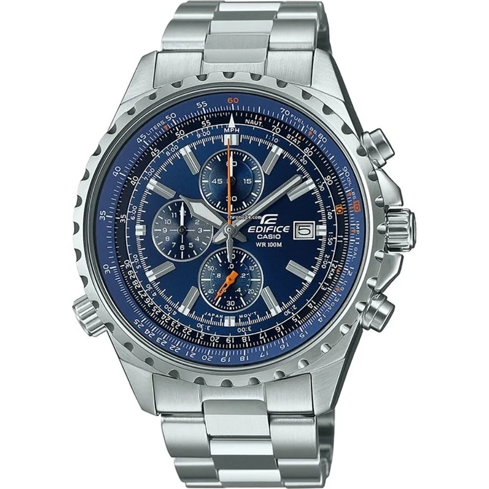 CASIO EDIFICE SLIDE RULE XL CHRONO - BLUE EF-527D-2AVUEF
