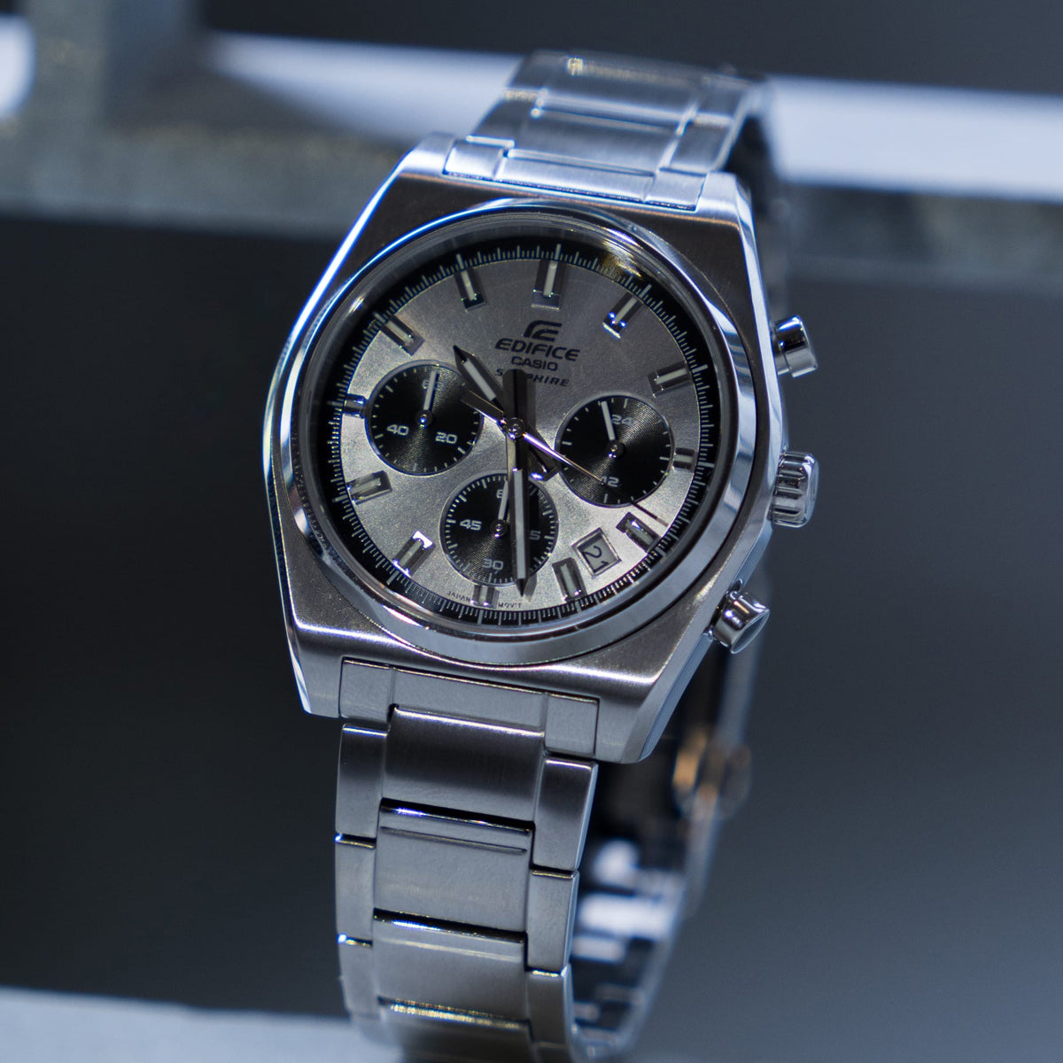 CASIO EDIFICE modelis MOTORSPORT CHRONOGRAPH - SILVER