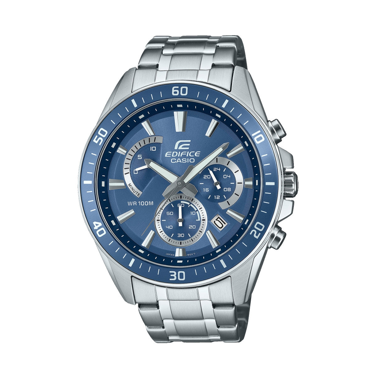 CASIO EDIFICE modelis RETROGRADE CHRONOGRAPH XL - BLUE AVIO