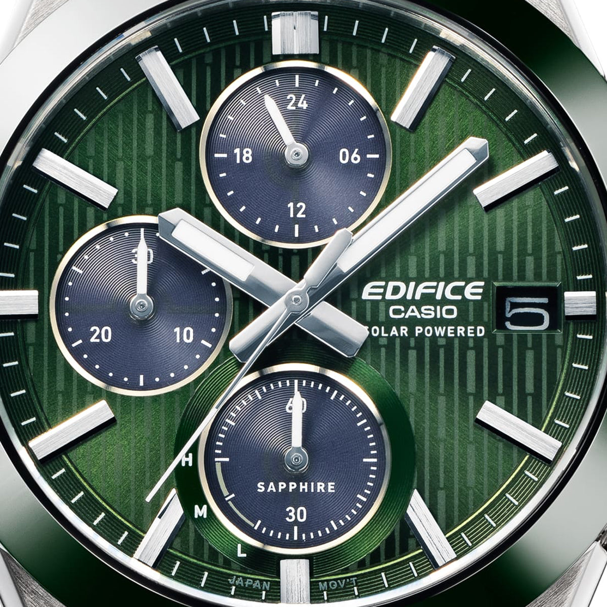 CASIO EDIFICE modelis SOLAR POWERED CHRONOGRAPH - GREEN