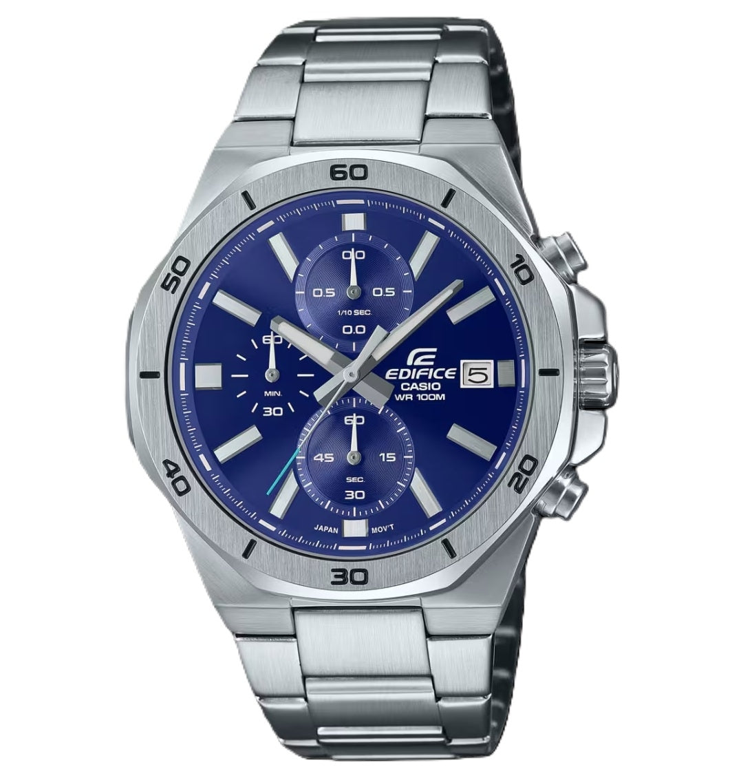 CASIO EDIFICE modelis OCTAGONAL CHRONOGRAPH - BLUE