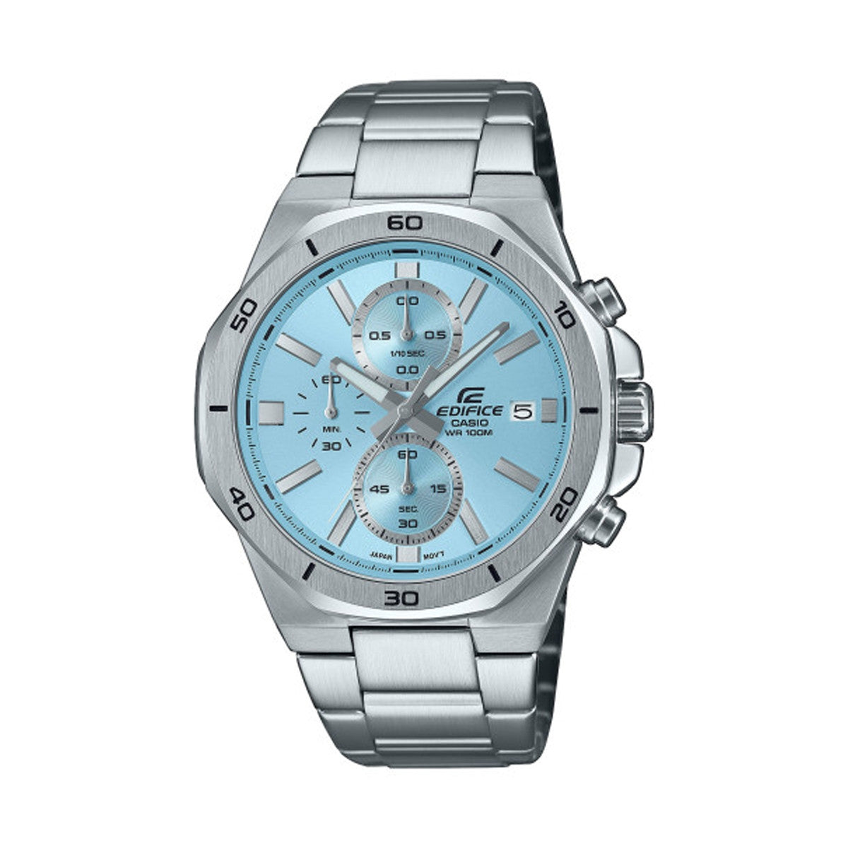 CASIO EDIFICE modelis OCTAGONAL CHRONOGRAPH - LIGHT BLUE