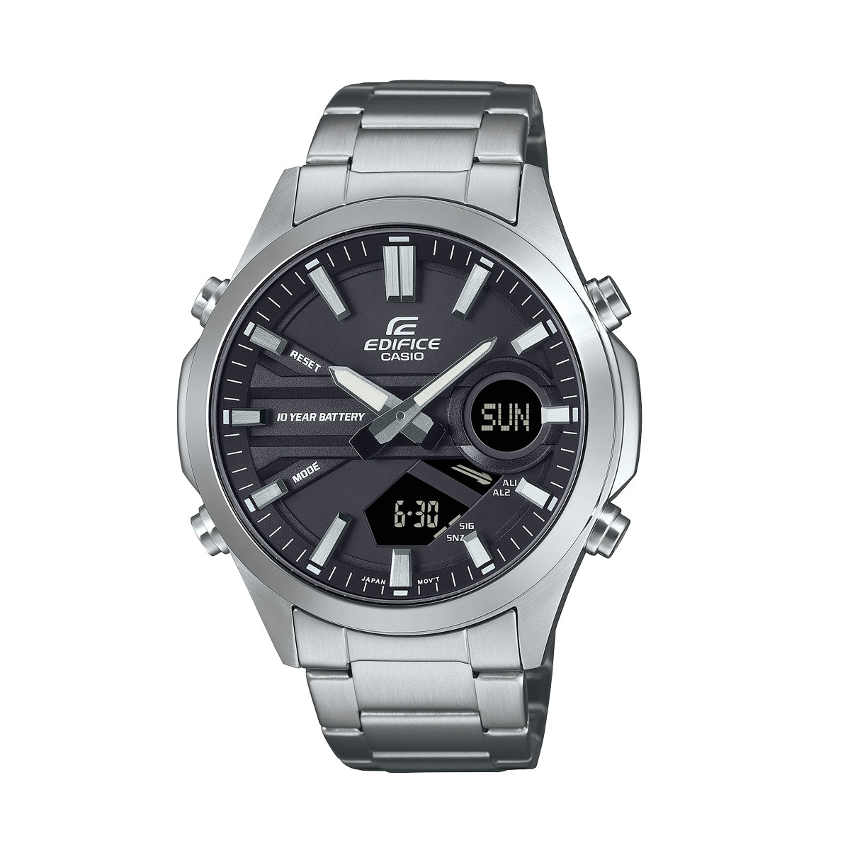 CASIO EDIFICE modelis CLASSIC ANA-DIGIT - 10 YEAR BATTERY
