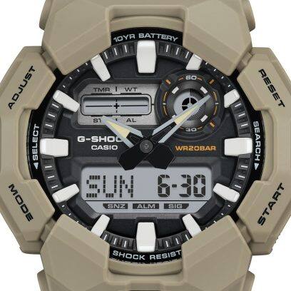 CASIO G-SHOCK modelis NEW RUGGED BASIC Digital 10-Year Battery