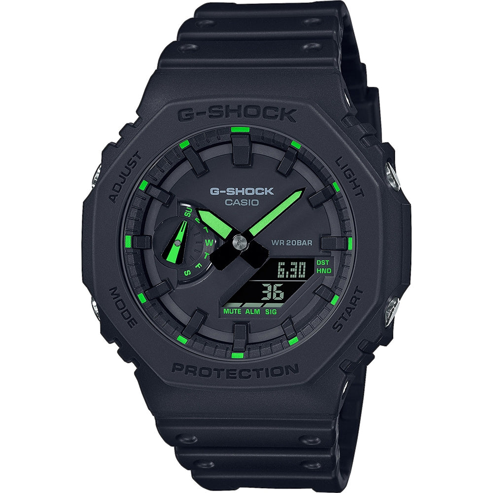 CASIO G-SHOCK modelis OAK - Neon Green Index
