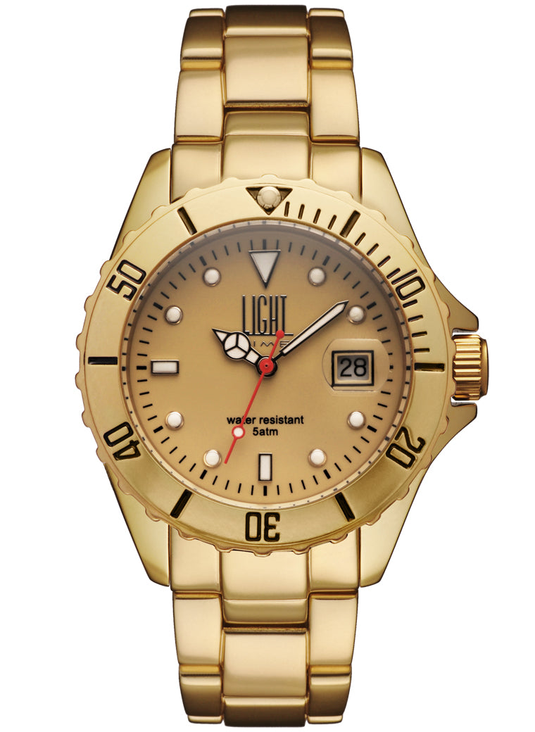 LIGHT TIME modelis DIVER GOLD ALUMINIUM