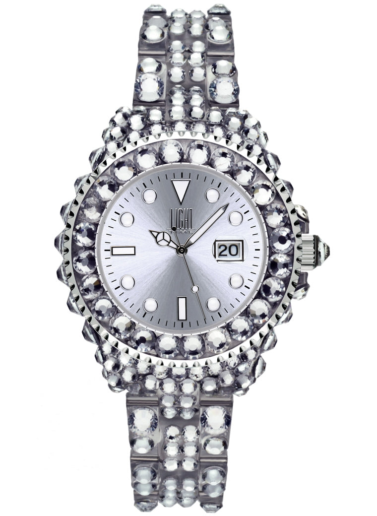 LIGHT TIME modelis MEDITERRANEO - Full Strass / Silver