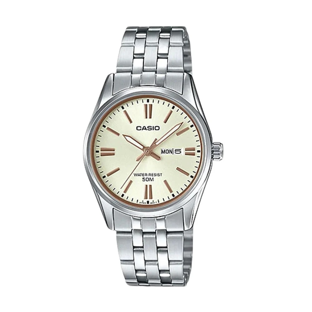 CASIO COLLECTION modelis Feminine DAY & DATE - CHAMPAGNE