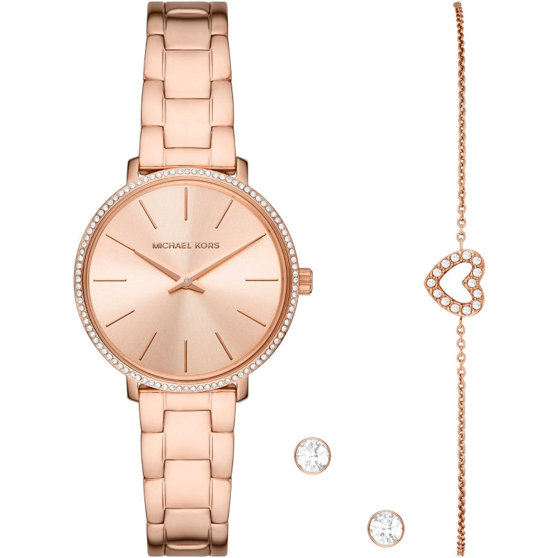 MICHAEL KORS modelis PYPER Special Pack (watch-bracelet-earrings)