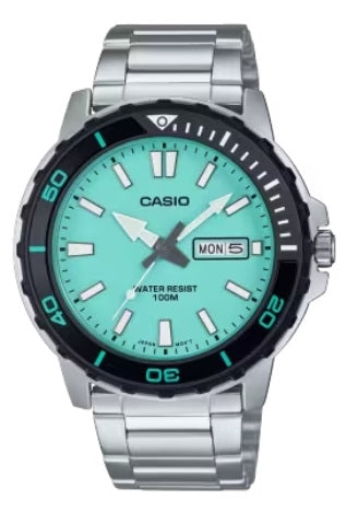 CASIO SPORT modelis DIVER 100M - AQUA GREEN