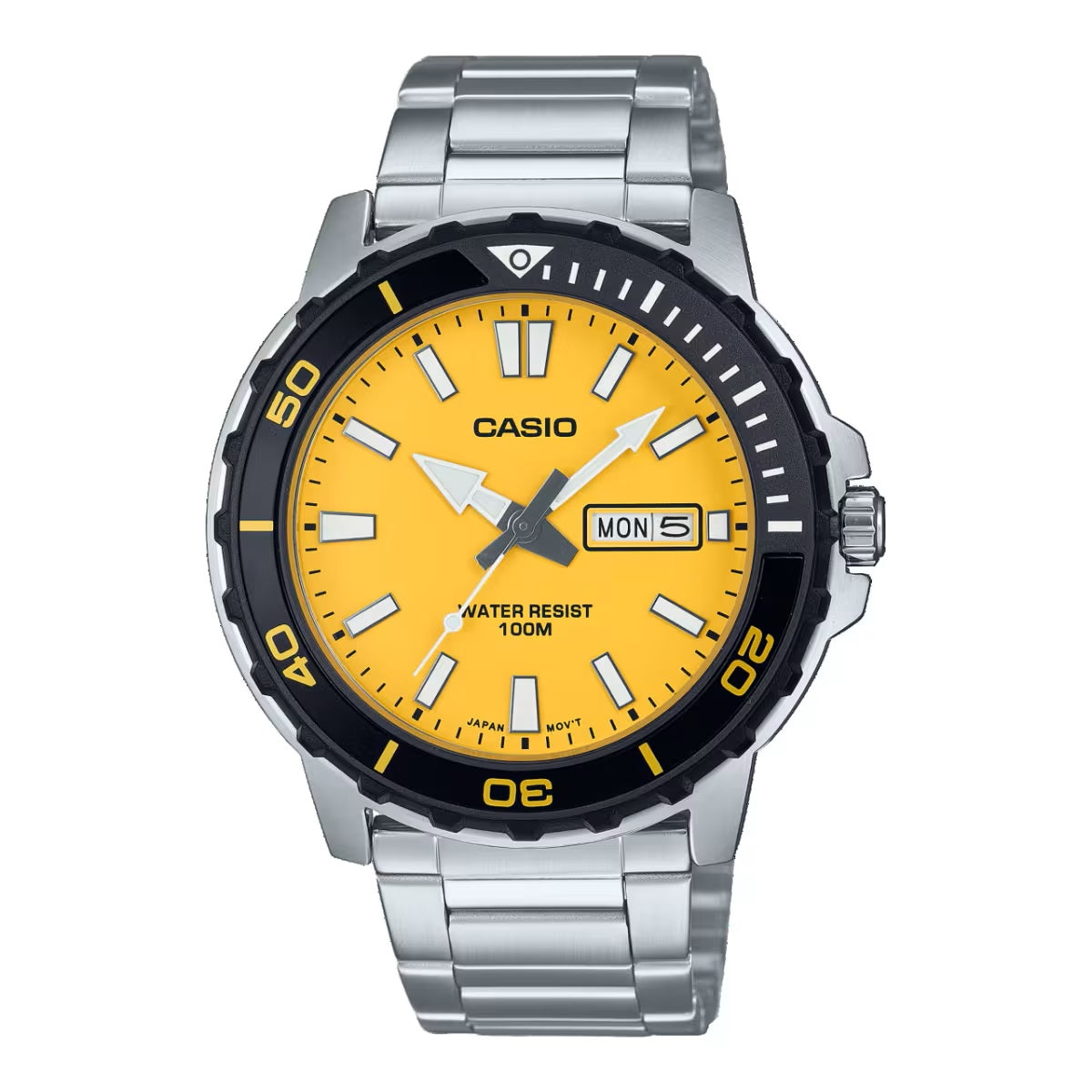 CASIO SPORT modelis DIVER 100M - YELLOW