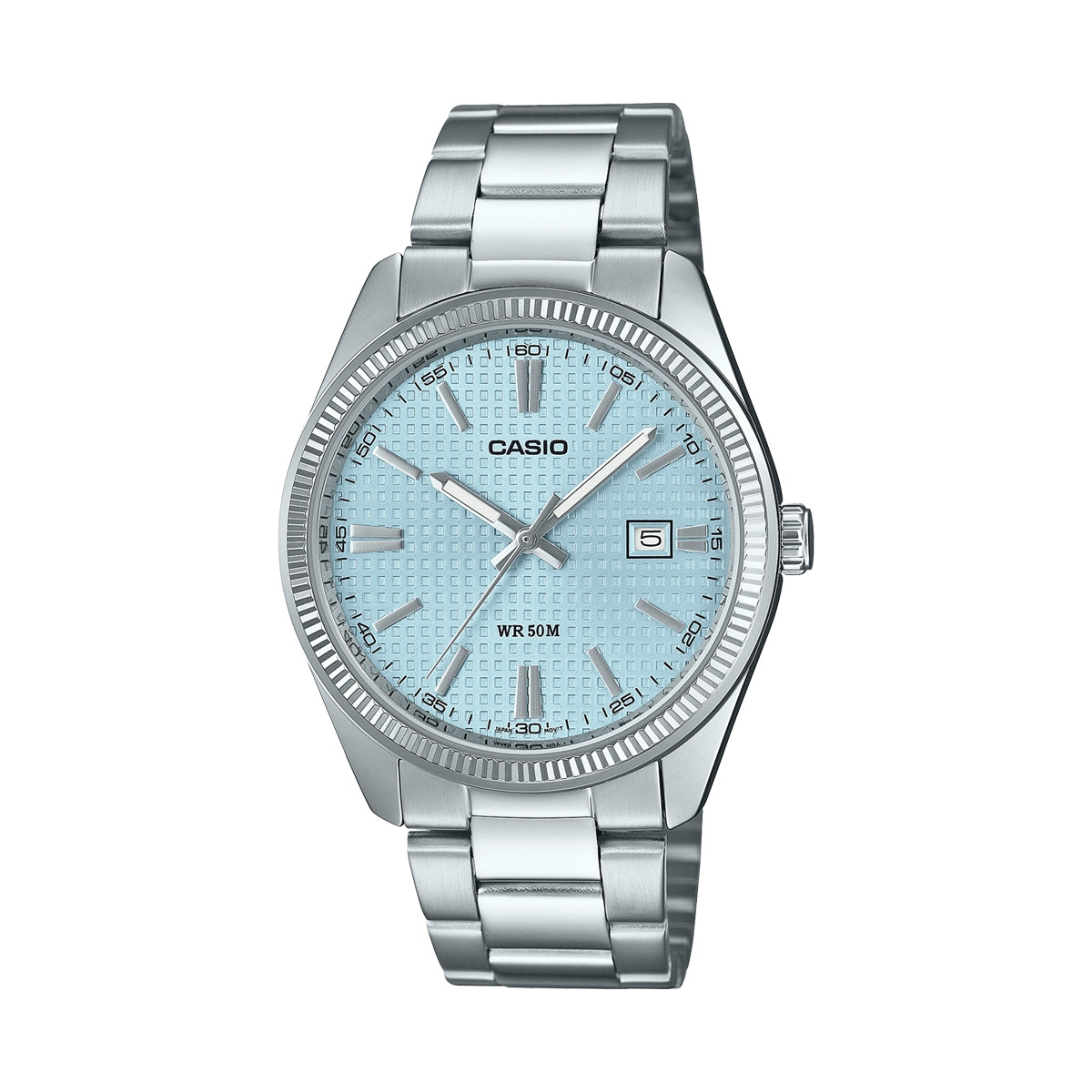 CASIO COLLECTION modelis DATE - GOLF BALL DIAL - LIGHT BLUE