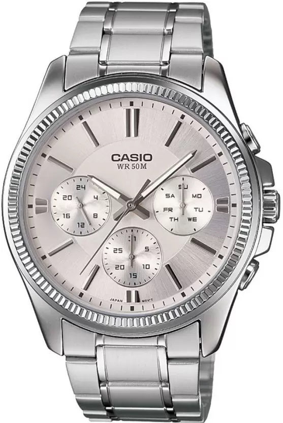 CASIO modelis DAY DATE MULTIFUNCTION - SILVER