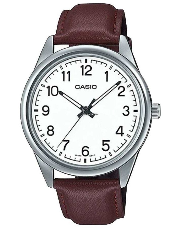 CASIO COLLECTION modelis CASUAL, LEATHER - WHITE