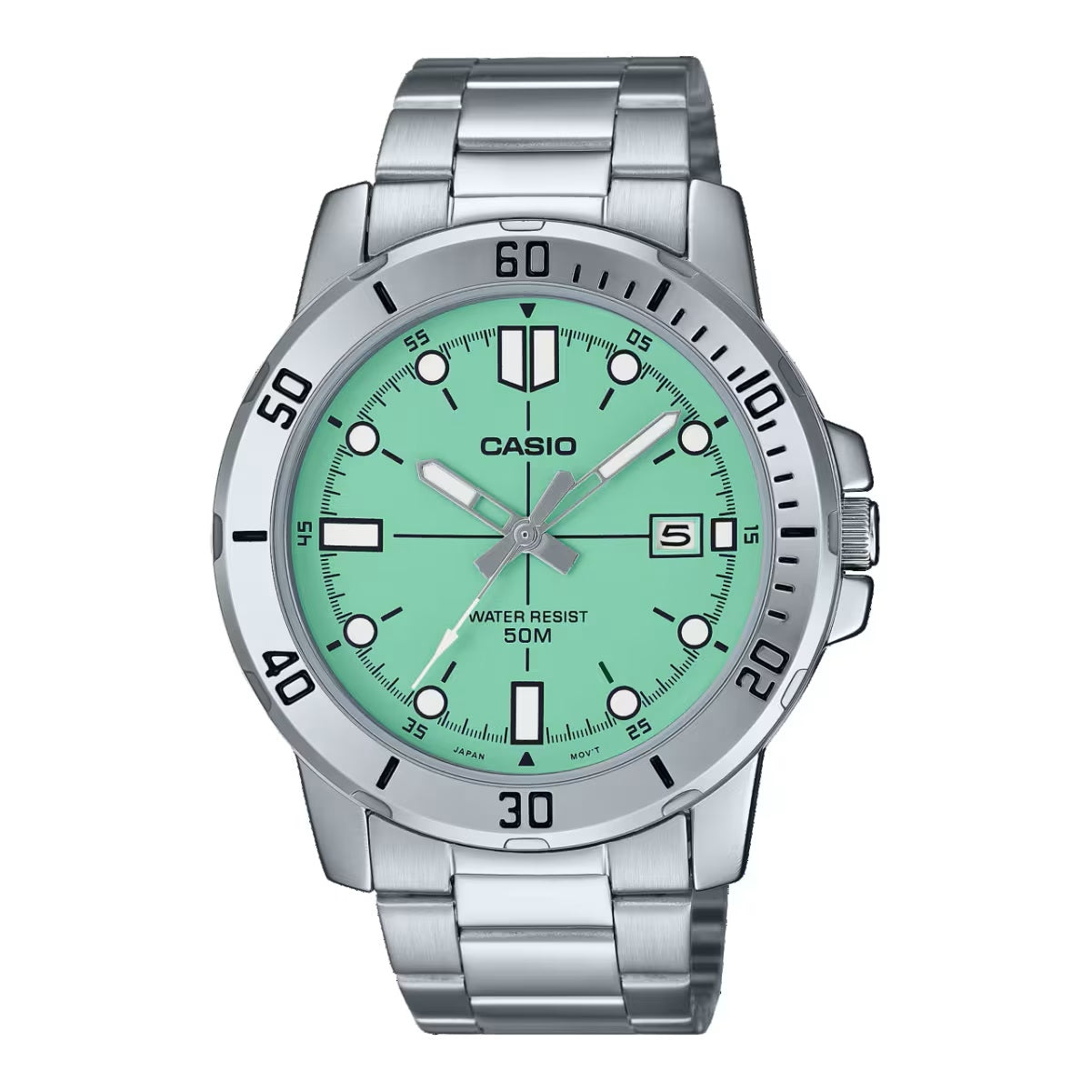CASIO SPORT COLLECTION modelis DIVER 50M - AQUA GREEN