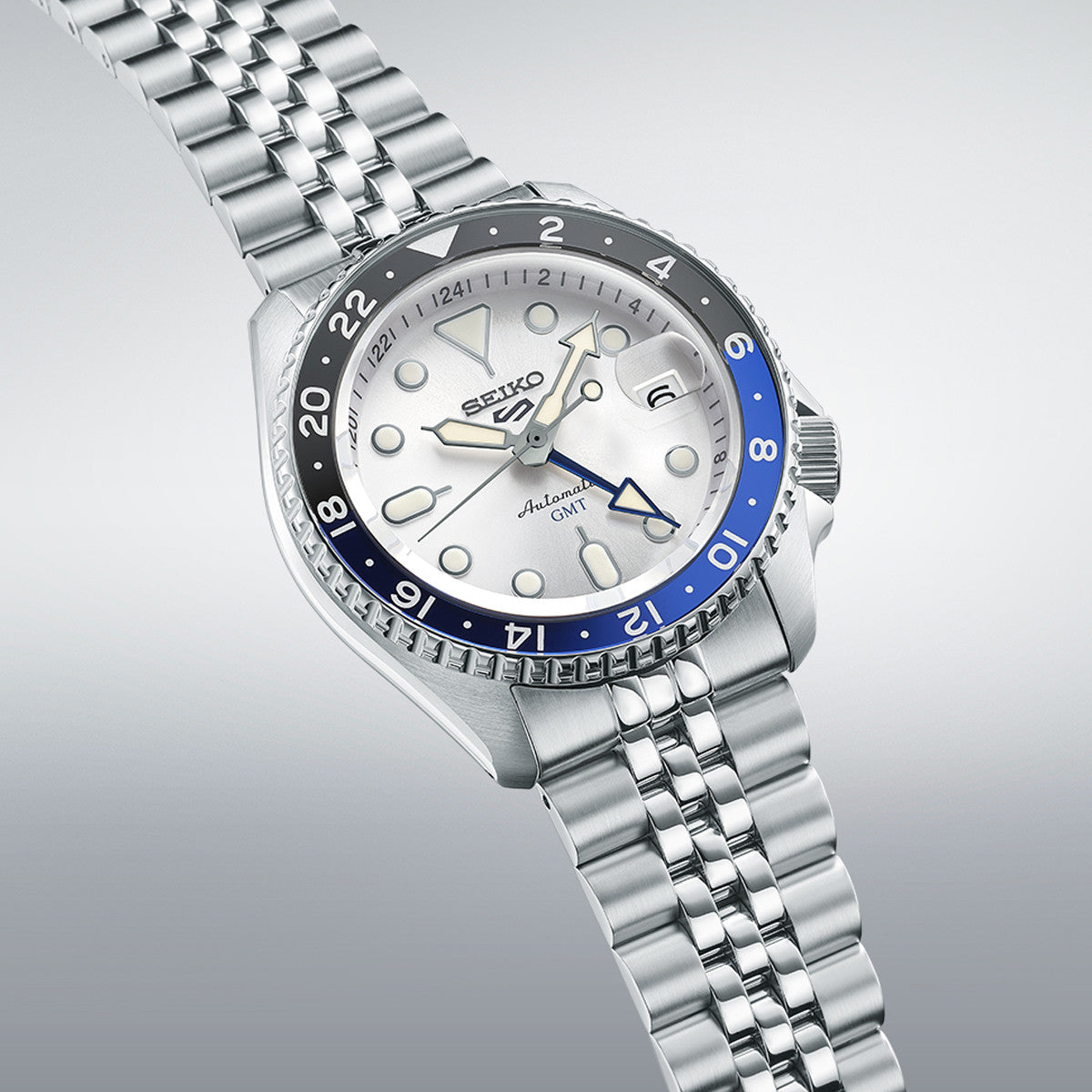 SEIKO 5 modelis SPORTS AUTOMATIC GMT - WHITE