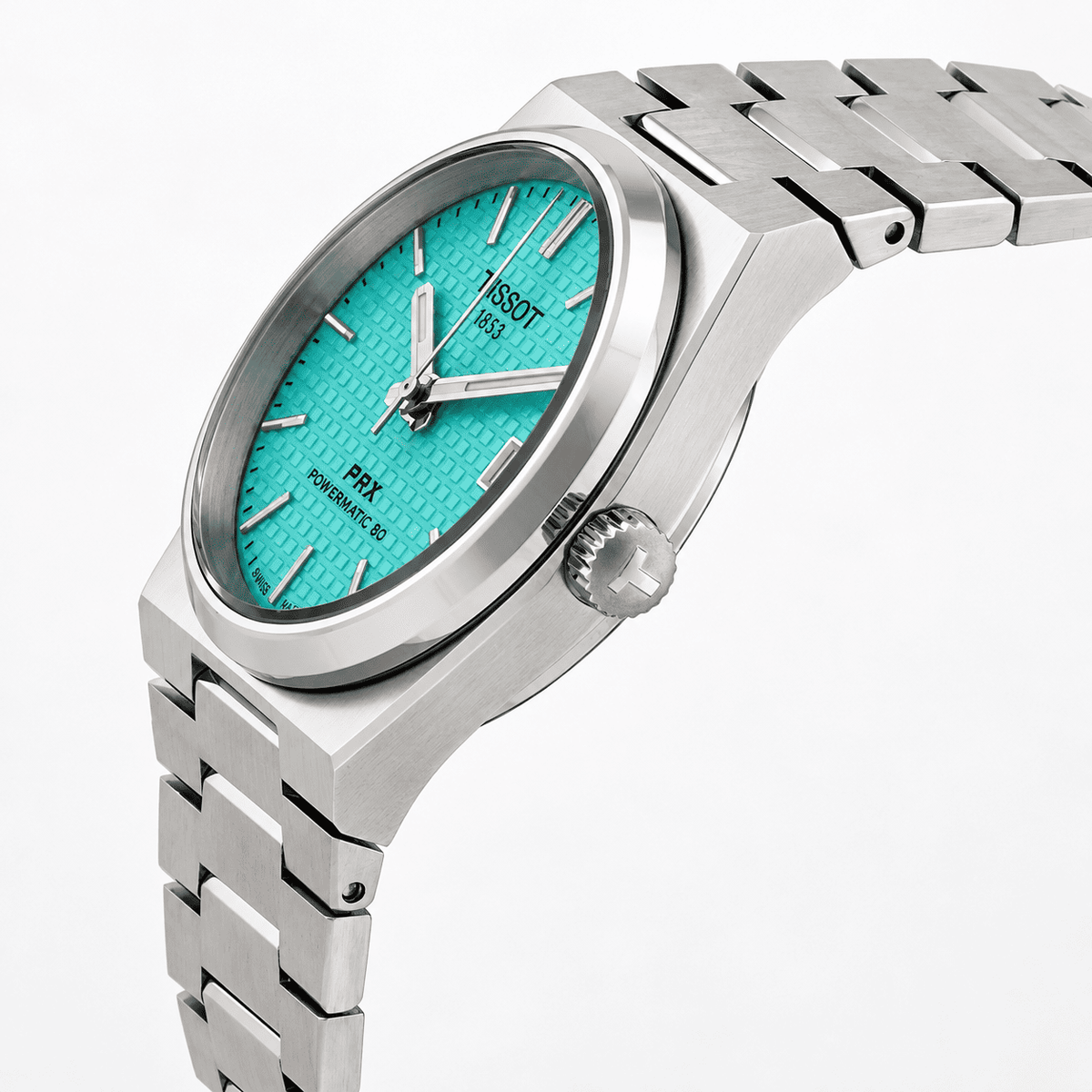 TISSOT PRX – POWERMATIC 80 ИЗУМРУДНО-ЗЕЛЕНЫЕ T1372071109101