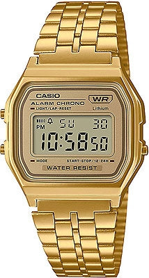 CASIO VINTAGE ICONIC - GOLD & GREEN A158WEGV-9AEF