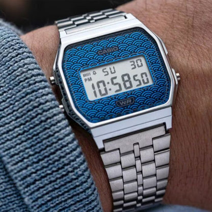 CASIO VINTAGE ICONIC - TRADITIONAL SEIGAIHA PATTERN Limited Edition - BLUE