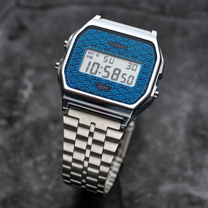 CASIO VINTAGE ICONIC - TRADITIONAL SEIGAIHA PATTERN Limited Edition - BLUE