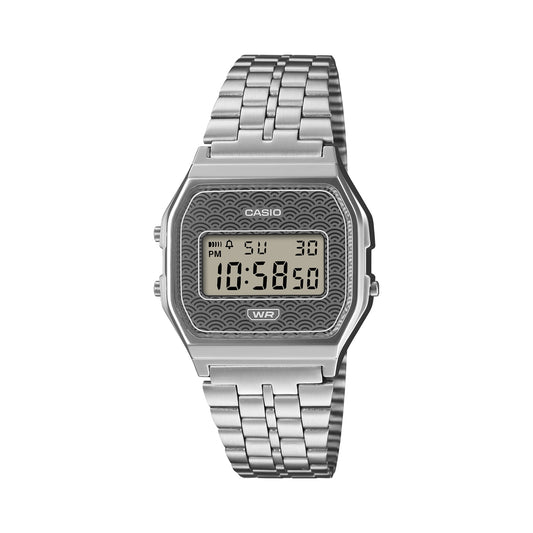 CASIO VINTAGE modelis ICONIC - TRADITIONAL SEIGAIHA PATTERN Limited Edition - GREY