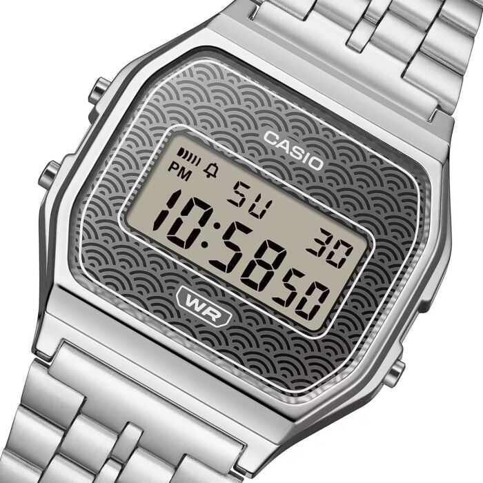 CASIO VINTAGE modelis ICONIC - TRADITIONAL SEIGAIHA PATTERN Limited Edition - GREY