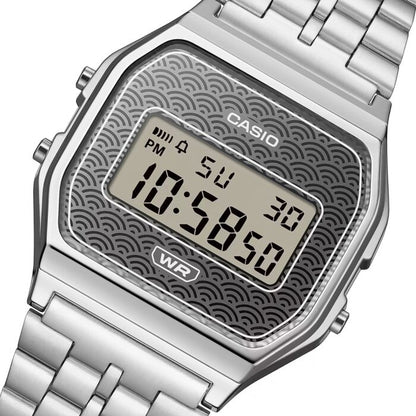 CASIO VINTAGE modelis ICONIC - TRADITIONAL SEIGAIHA PATTERN Limited Edition - GREY