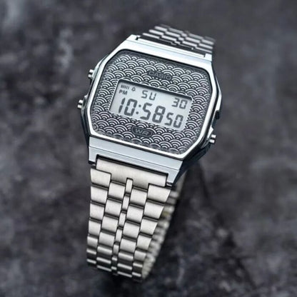 CASIO VINTAGE modelis ICONIC - TRADITIONAL SEIGAIHA PATTERN Limited Edition - GREY