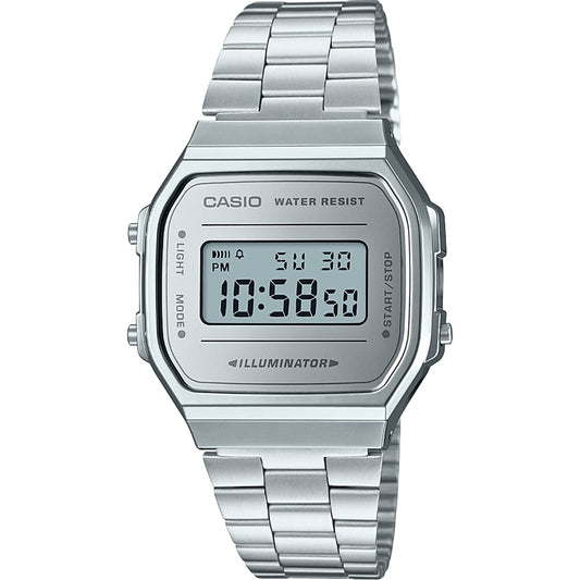 CASIO VINTAGE ICONIC - ALL SILVER A168WEM-7EF