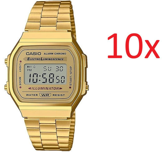CASIO VINTAGE ICONIC - ALL GOLD - PACK 10 PCS A168WG-9EF_10