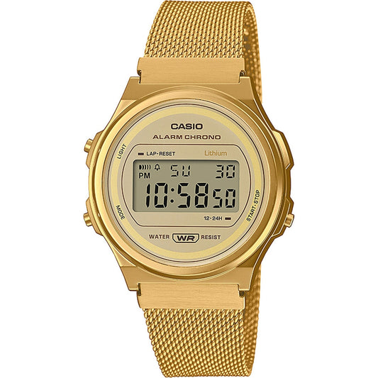 CASIO VINTAGE modelis ROUND - GOLD MESH