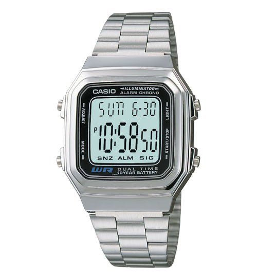 CASIO VINTAGE modelis ILLUMINATOR 10 YEAR BATTERY DUAL TIME