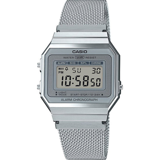 CASIO VINTAGE modelis ICONIC SLIM DESIGN - SILVER MESH