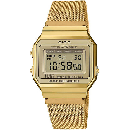 CASIO VINTAGE ICONIC SLIM DESIGN - GOLD MESH A700WEMG-9AEF