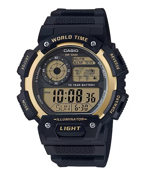 CASIO SPORT modelis DIVER - ILLUMINATOR WORLDTIME