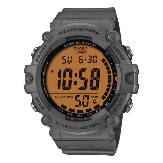 CASIO SPORT modelis DIVER - ILLUMINATOR WORLDTIME 10 YEARS BATTERY - COLOR SERIE - GREY