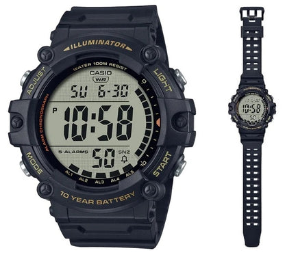 CASIO SPORT ILLUMINATOR WORLDTIME - XL STRAP AE-1500WHX-1AVDF