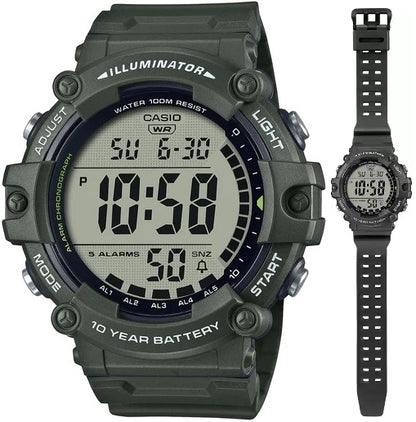 CASIO SPORT DIVER - ILLUMINATOR WORLDTIME - LONG STRAP AE-1500WHX-3AVDF