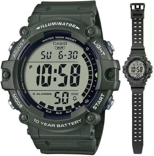 CASIO SPORT modelis DIVER - ILLUMINATOR WORLDTIME - LONG STRAP