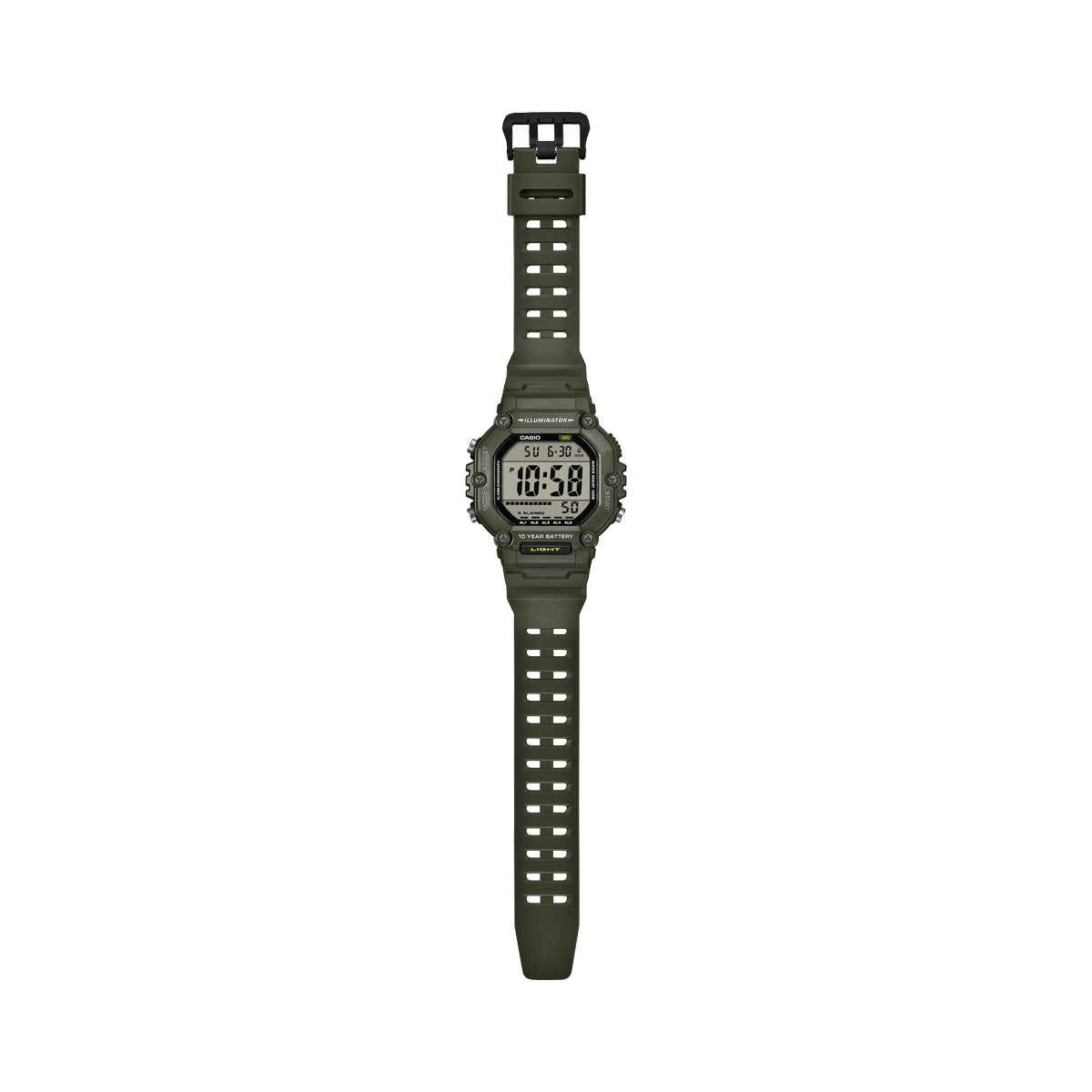 CASIO SPORT COLLECTION OVERSIZE 10 YEARS BATTERY - GREEN AE-1600HX-3AVEF