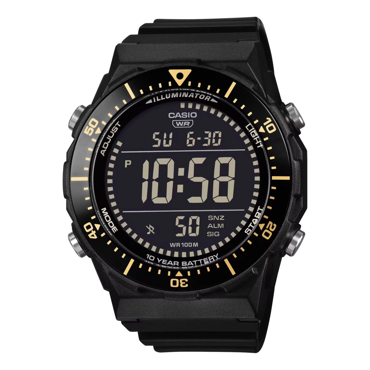 CASIO COLLECTION modelis DIVER - New Case LCD - BLACK