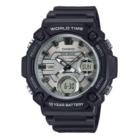 CASIO SPORT modelis OVERSIZE 10 YEAR BATTERY - SILVER