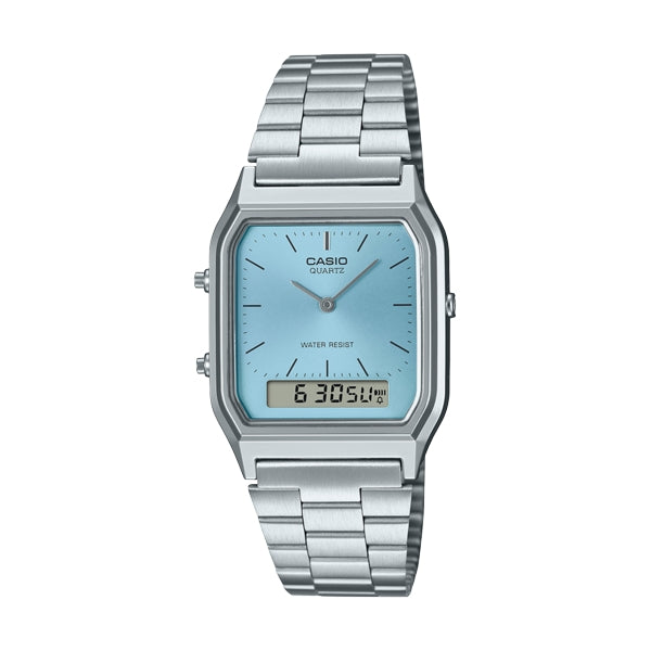 CASIO VINTAGE modelis EDGY COLLECTION SUNRAY DIAL - LIGHT BLUE