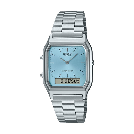 CASIO VINTAGE modelis EDGY COLLECTION SUNRAY DIAL - LIGHT BLUE