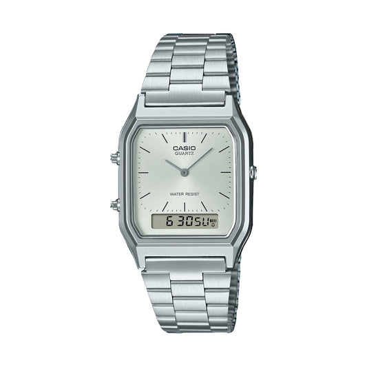 CASIO VINTAGE modelis EDGY COLLECTION SUNRAY DIAL - SILVER