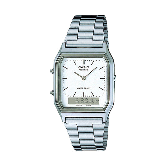 CASIO VINTAGE modelis EDGY COLLECTION SUNRAY DIAL - WHITE