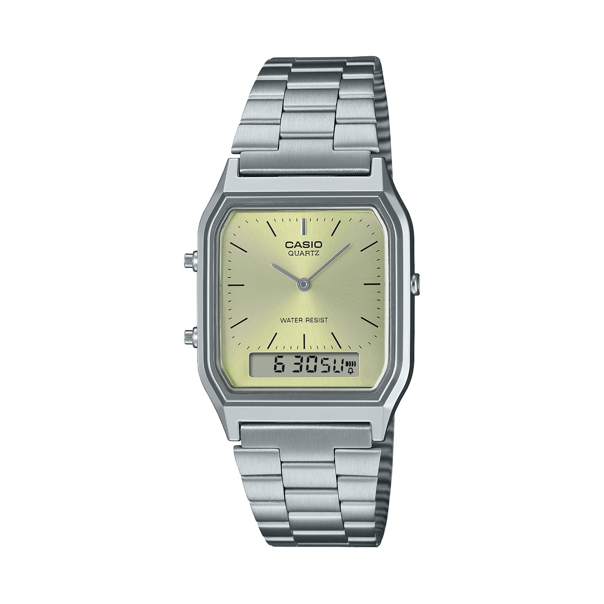 CASIO VINTAGE modelis EDGY COLLECTION SUNRAY DIAL - GREEN LEMON