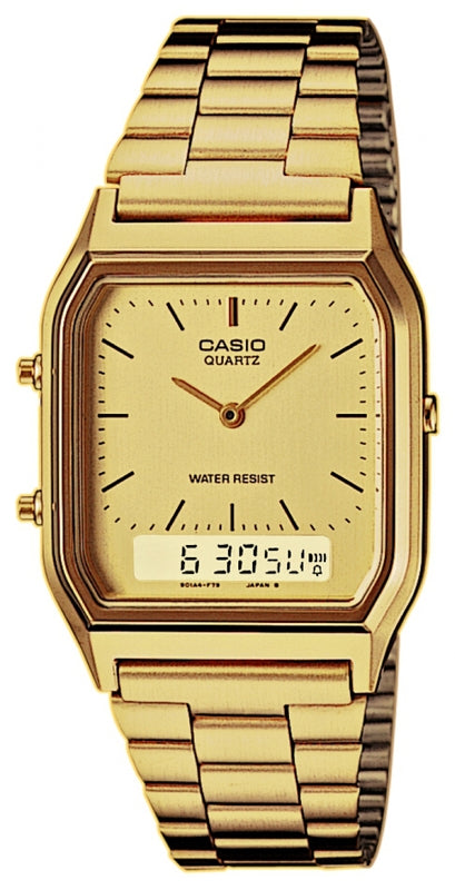 CASIO VINTAGE EDGY COLLECTION SUNRAY DIAL - GOLD AQ-230GA-9DMQYES